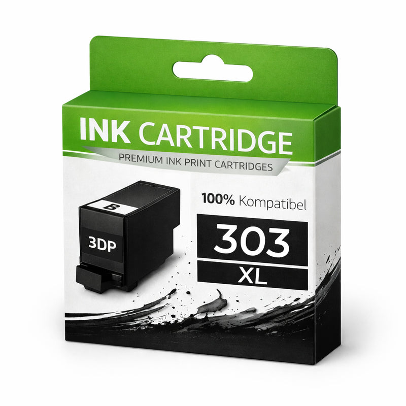 XL Tintenpatrone 303XLK T6N04AE für HP Schwarz Tonerkartusche wie Original Tango X Envy Photo 6220 6222 6230 6232 6234 6252 6255 6258 7120 7130 7132