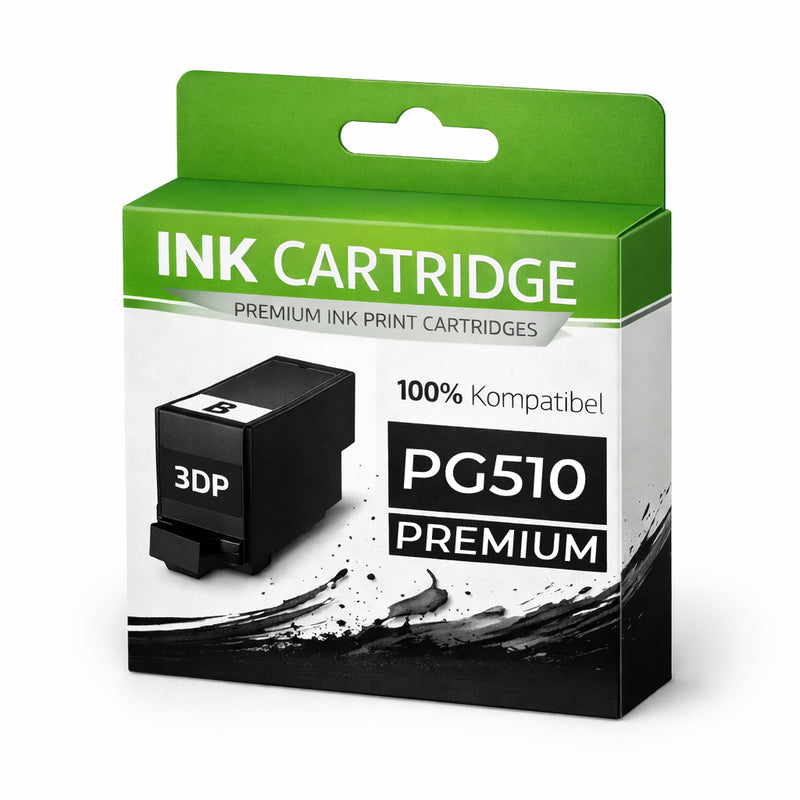 Tintenpatrone PG510 für Canon kompatibel Schwarz Patrone wie Original PIXMA iP2700/2702 MP230/235/240/250/252/260/270/272/280/282/330/480 MX360