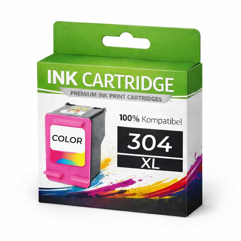 XL Tintenpatrone 304XL CMY N9K07AE für HP Color C/M/Y Patrone 304 Premium Quali Deskjet 2620 2621 2623 2624 2625 2628 2630 2632 2633 2634 2652 2655