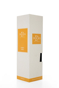 2er Set DOCKS Raumduft Set 110ml Diffuser mit Duftstäbchen – Lufterfrischer Duft Amber