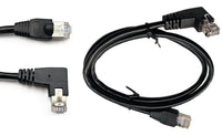 Netzwerk Ethernet Kabel 90°Rechts Winkel 80cm CAT6 S/FTP Patchkabel RJ45 DSL LAN