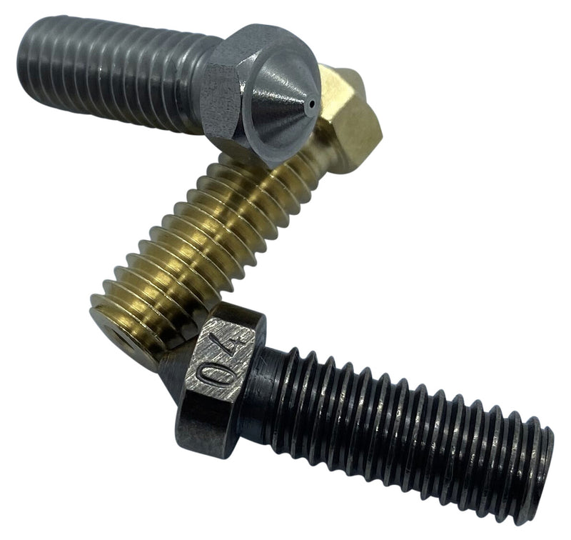 3er Volcano Nozzle Best of Bundle 0,4mm (1x Messing,1x Stahl,1x Gehärteter Stahl