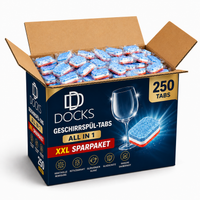 DOCKS 250 Spülmaschinentabs Geschirrspültabs All in 1 XXL Sparpaket