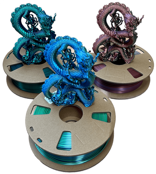 3in1 SILK PLA Filament für 3D Drucker | Dreifarbig Special Magic Effekt - NEU