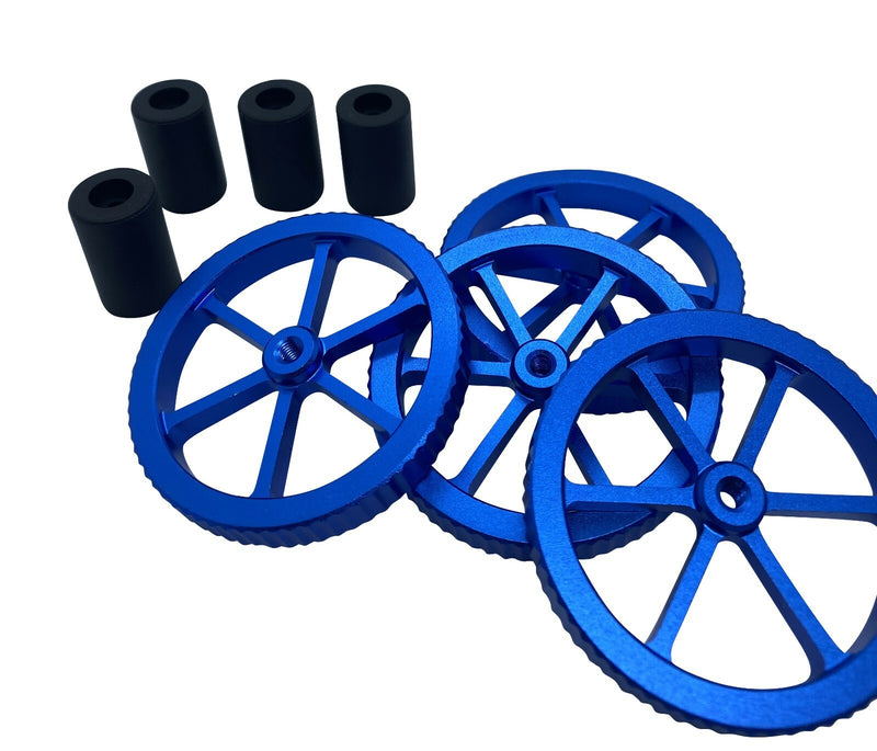 Artillery Sidewinder X1 Blaue grosse Nivellierungs Muttern + 4 Silikonpuffer