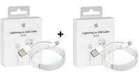2x Original Apple USB Lightning Ladekabel 2m iPhone XR 6 7 8 10 11 12 13 14Pro