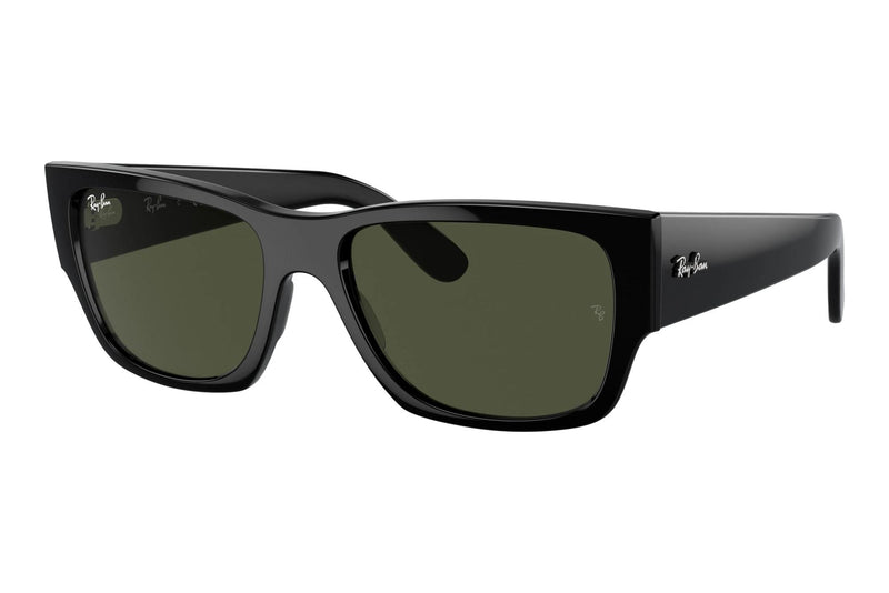 Ray-Ban RB0947S 901/31 Sonnenbrille Schwarz glänzend Grün Gr. 56