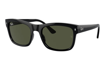 Ray-Ban RB4428 601/31 Sonnenbrille Schwarz glänzend Grün Gr. 56