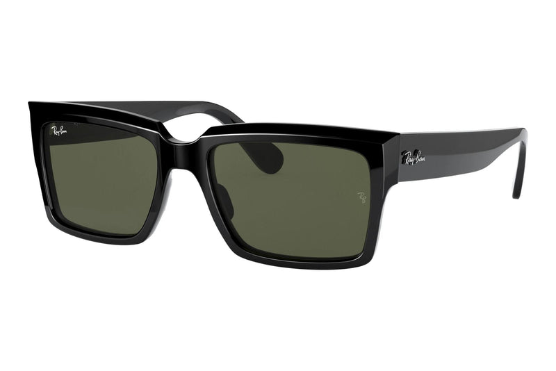 Ray-Ban RB2191 Inverness 901/31 Sonnenbrille Schwarz glänzend Grün Gr. 54