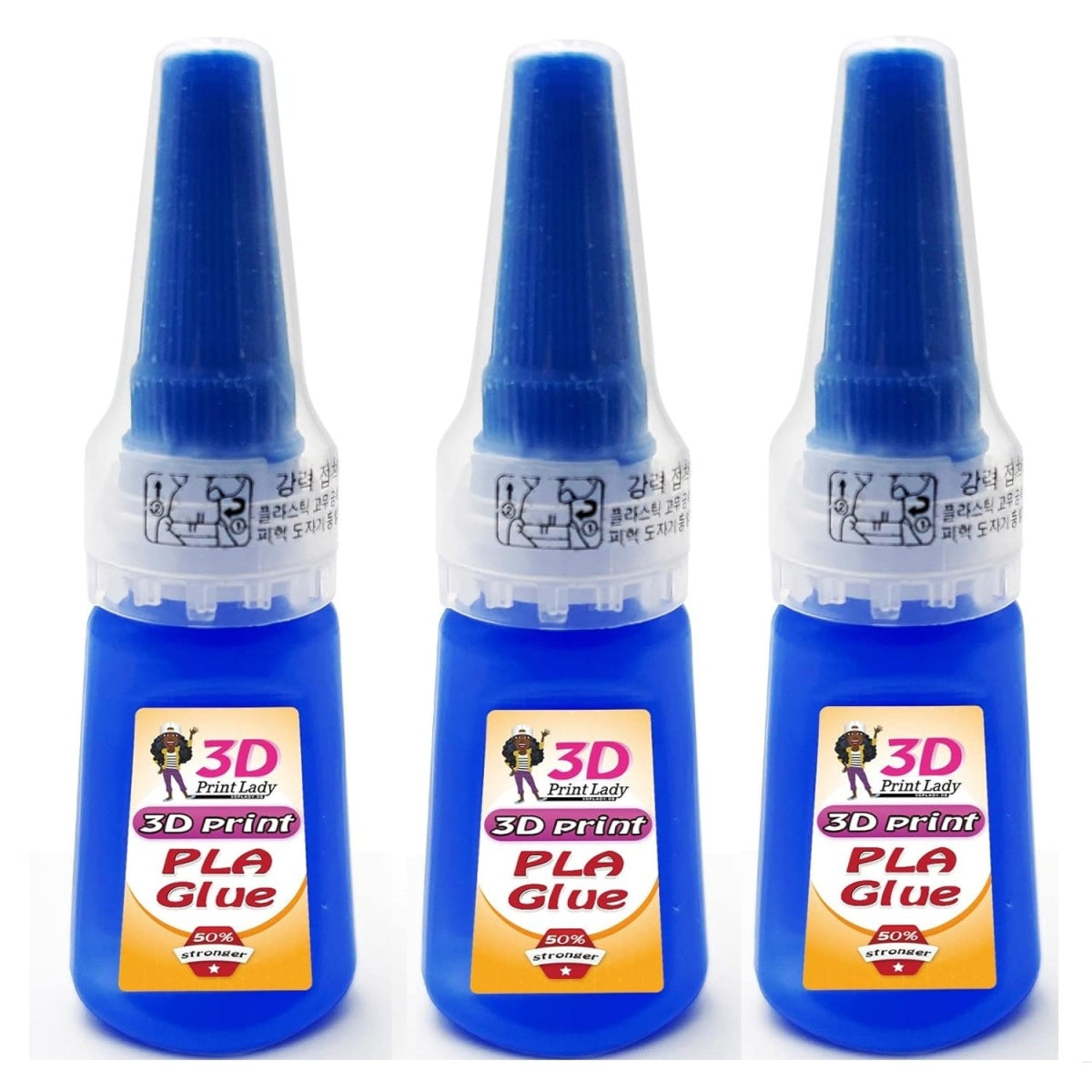 3er Pack 3D Drucker Kleber Kunstoff Sekundenkleber für kleben von 3D Objekten