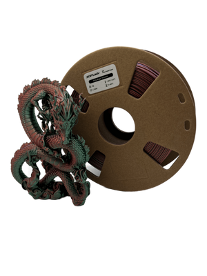3in1 SILK PLA Filament für 3D Drucker | Dreifarbig Special Magic Effekt - NEU 3DPLady Silk Filament 1 kg Green-Purple-Copper