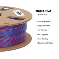 3in1 SILK PLA Filament für 3D Drucker | Dreifarbig Special Magic Effekt - NEU 3DPLady Silk Filament 1 kg Green-Purple-Copper