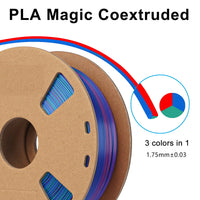 3in1 SILK PLA Filament für 3D Drucker | Dreifarbig Special Magic Effekt - NEU 3DPLady Silk Filament 1 kg Green-Purple-Copper