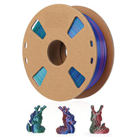 3in1 SILK PLA Filament für 3D Drucker | Dreifarbig Special Magic Effekt - NEU 3DPLady Silk Filament 1 kg Red-Blue-Green