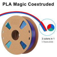 3in1 SILK PLA Filament für 3D Drucker | Dreifarbig Special Magic Effekt - NEU 3DPLady Silk Filament 1 kg Red-Blue-Green