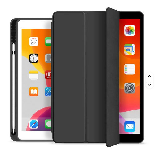 Case Schutzhülle Apple iPad 9/8/7 2021/2020/2019 10.2"+ Schwarz Stift Halterung