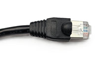 Netzwerk Ethernet Kabel 90°Links Winkel 80cm CAT6 S/FTP Patchkabel RJ45 DSL LAN