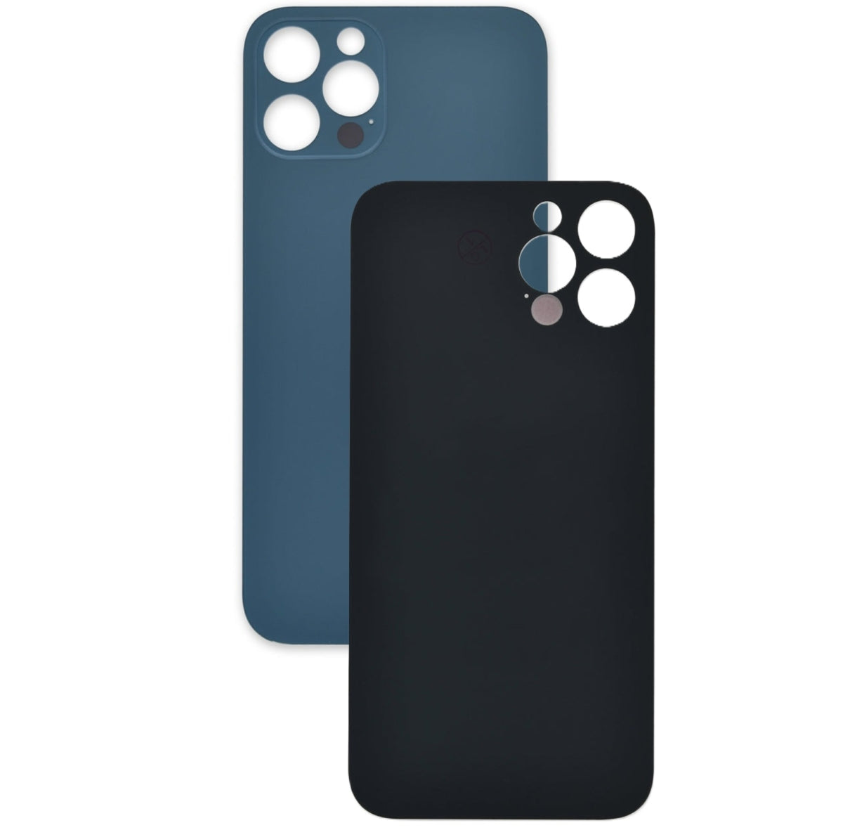 Akkudeckel Backcover für iPhone 12 Pro Blau mit Kleber #AS105031