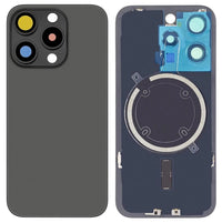 Akkudeckel Backcover für iPhone 15 Pro Titan Magnet Linse Glas Metallplatte #AS137384