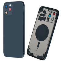 Backcover Akkudeckel für iPhone 12 Pro Max Blau Simkart Slot, Seitenknöpfe #AS071703