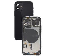 Backcover Akkudeckel für iPhone 12 Schwarz Simkart-Slot, Seitenknöpfe #AS128138