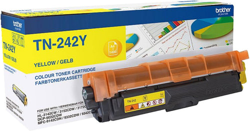 Brother TN242 4er Pack / Original Toner / TN-242 alle Farben (TN242C, TN242M, TN242Y, TN242BK)