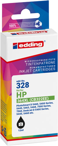Edding Tintenpatrone für HP 364XL (CB322EE) PhotoSmart5510 5515 5520 6510 7510