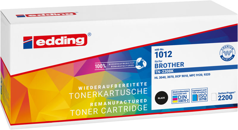 Edding Toner für Brother TN-230BK DCP9010CN HL3040CN HL3045CN HL3070CN HL3070CW