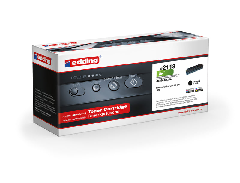 Edding Toner für HP CE320A 128A LaserJetProCP1525N CP1525NW CM1415 CM1415FN