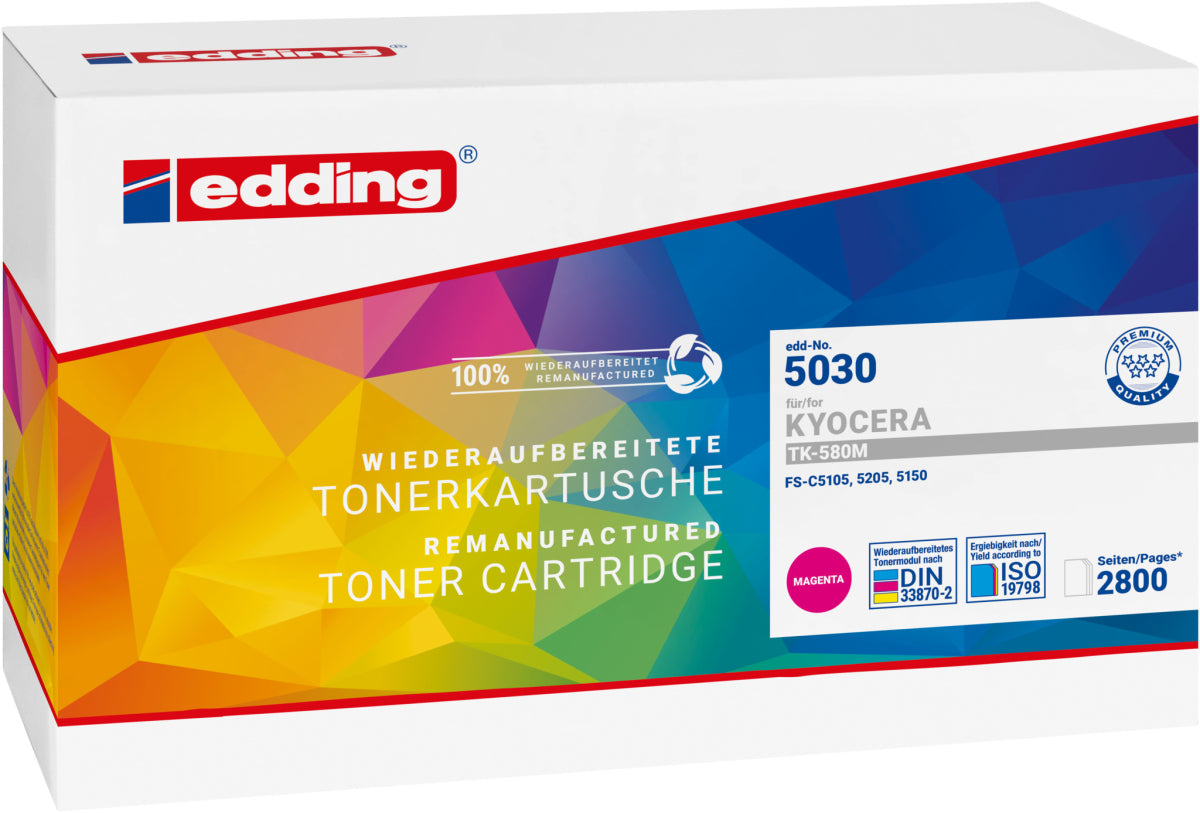 Edding Toner für Kyocera TK-580M FS-C5150DN EcosysP6021CDN