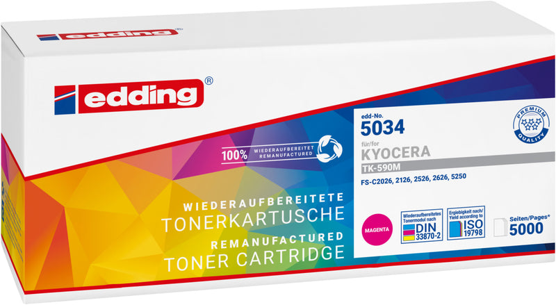 Edding Toner für Kyocera TK-590M FS-C5250DN EcosysP6026CDN