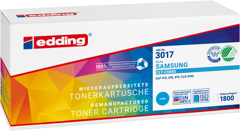 Edding Toner für Samsung CLT-C504S CLP-415N CLP-415NW CLX-4195FN CLX-4195FW