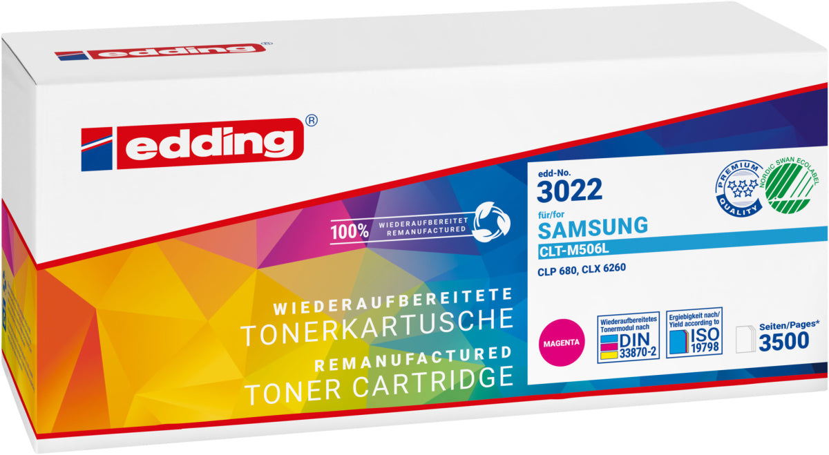 Edding Toner für Samsung CLT-M506L CLP-680DW CLP-680ND CLX-6260FD CLX-6260FR