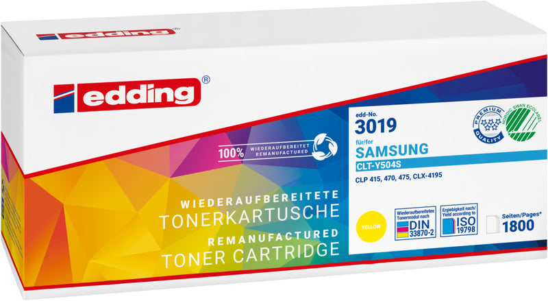 Edding Toner für Samsung CLT-Y504S CLP-415N CLP-415NW CLX-4195FN CLX-4195FW