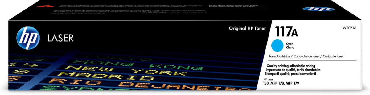 HP 117A Original HP Toner Cyan / W2071A / LaserJet Tonerkartusche 700 S.