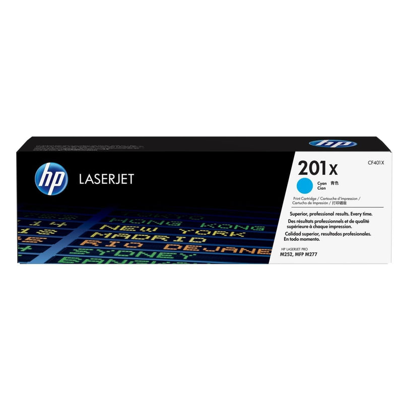 HP 201X Cyan / Original HP LaserJet Toner - CF401X Lasertoner Tonerkartusche