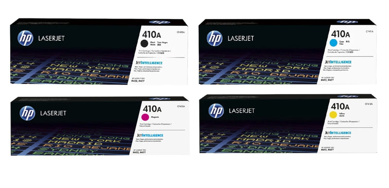 HP 410A Original LaserJet-Toner / Multipack Schwarz, Cyan, Magenta, Gelb (CF411A, CF413A, CF412A, CF410A)