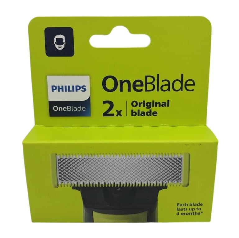 Philips OneBlade QP220/50 – 2 Ersatzklingen für präzises Trimmen, Stylen und Rasieren
