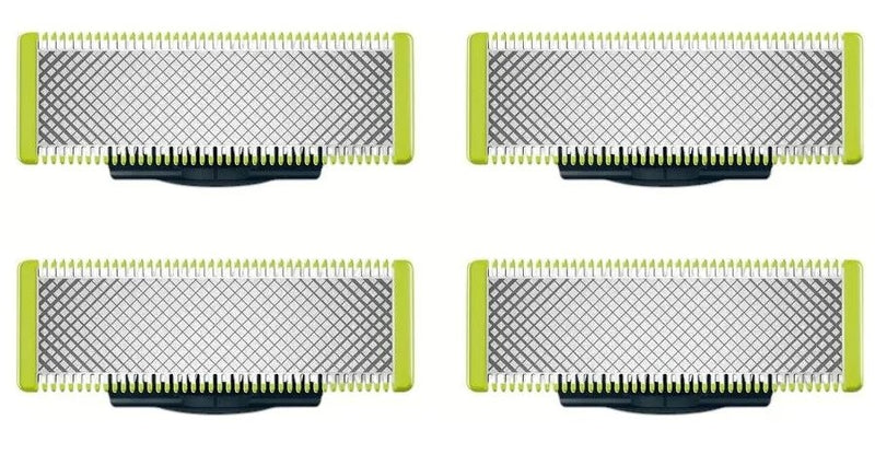 Philips OneBlade QP240/50 – 4 Ersatzklingen für präzises Trimmen, Stylen und Rasieren