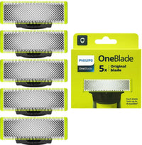 Philips OneBlade QP250/50 – 5 Ersatzklingen für präzises Trimmen, Stylen und Rasieren