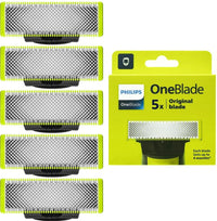 Philips OneBlade QP250/50 – 5 Ersatzklingen für präzises Trimmen, Stylen und Rasieren