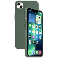 Silikon Tasche Case für Apple iPhone 13 Grün / Eucalyptus MagSafe Model A2706 #MN633FE/A