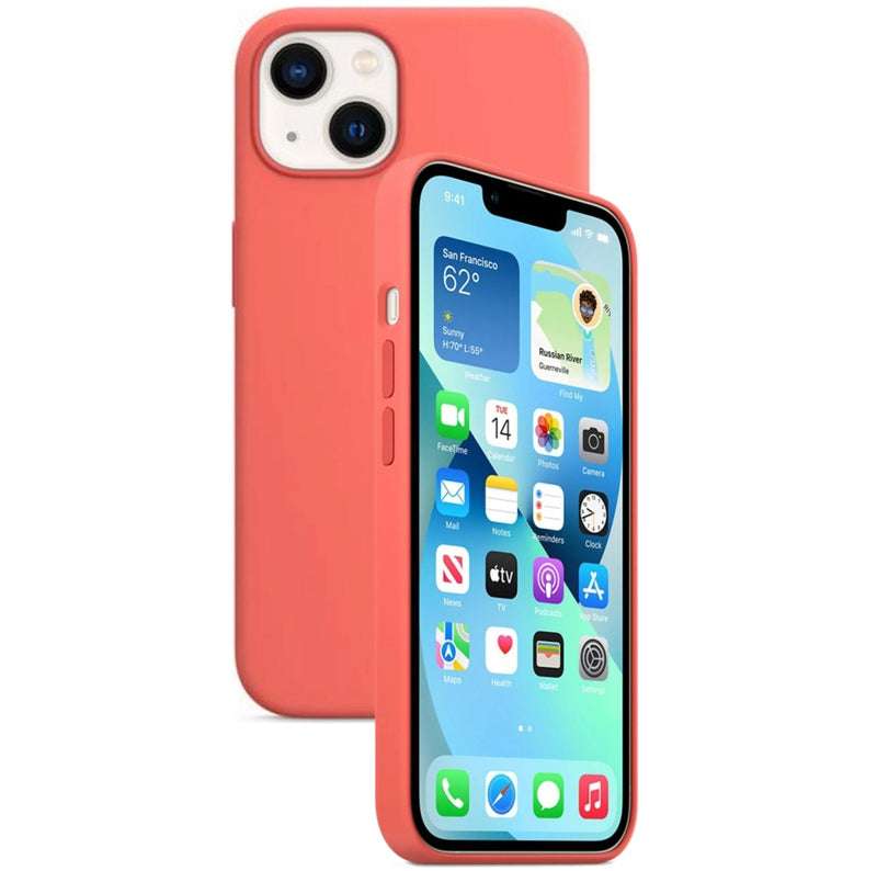 Silikon Tasche Case für Apple iPhone 13 Pink Pomelo MagSafe Model A2706 #MMJE2FE/A