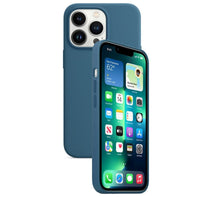Silikon Tasche Case für Apple iPhone 13 Pro Blau Blue Jay MagSafe Model A2707 #MMG62FE/A