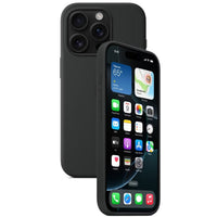 Silikon Tasche Case für Apple iPhone 16 Pro Schwarz / Black MagSafe Model A3126 #MYYJ3FE/A