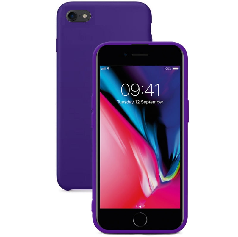 Silikon Tasche Case für Apple iPhone 7/8 Lila #MWYV2FE/A