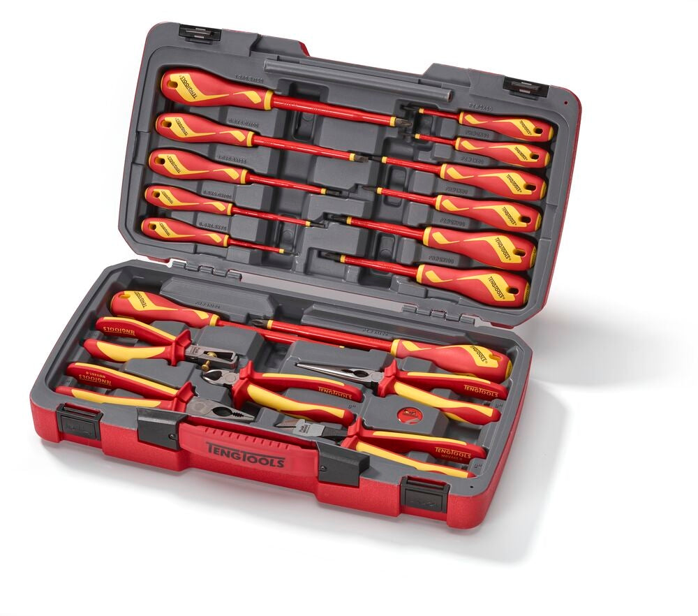 Teng Tools 18-teiliges 1000V Isoliertes Zangen- & Schraubendreher-Set – TV18N