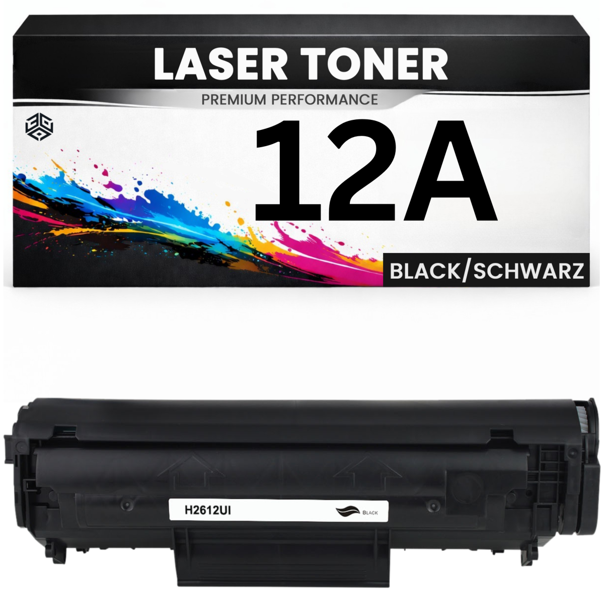 Toner 12A für HP Schwarz Q2612A Canon FX10 703 FX9 (12A) wie Original imageClass MF4150/4350d/4370dn LaserJet 3050 M1319MFP/1005mfp 1010 1012