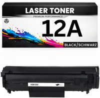 Toner 12A für HP Schwarz Q2612A Canon FX10 703 FX9 (12A) wie Original imageClass MF4150/4350d/4370dn LaserJet 3050 M1319MFP/1005mfp 1010 1012