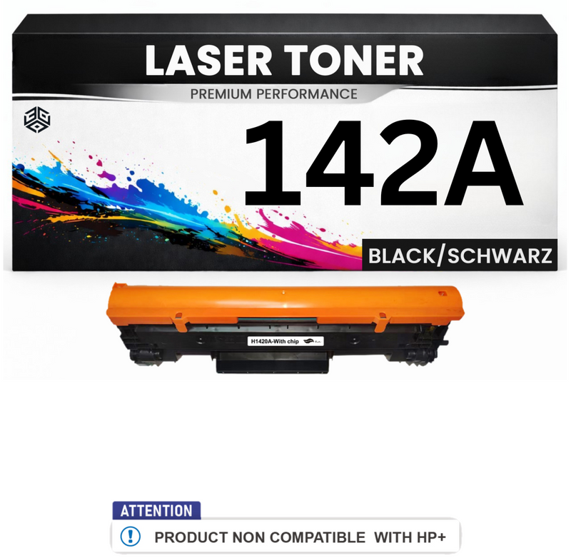 Toner 142A für HP kompatibel Schwarz W1420A (nicht für HP+) Tonerkartusche für HP LaserJet MFP M139w, M140w, M110w